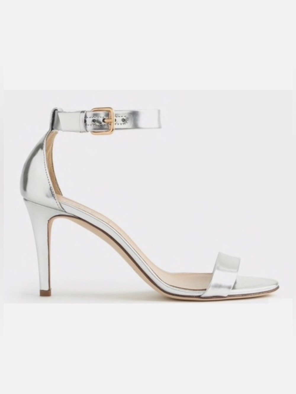 J.Crew mirror metallic high-heel sandals size 7 $198